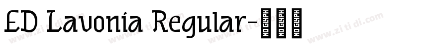 ED Lavonia Regular字体转换